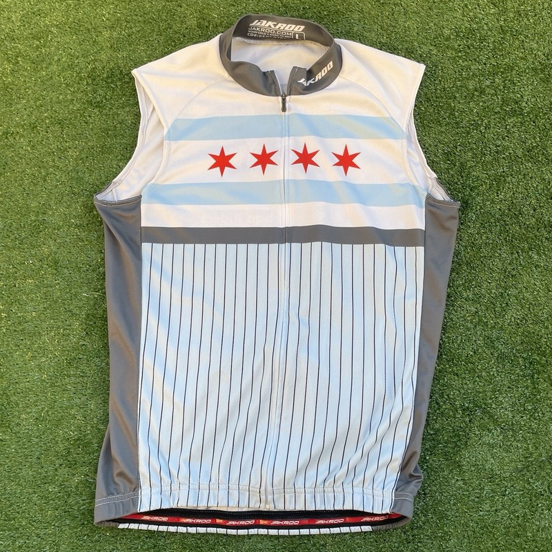 JAKROO Team CUR Chicago Windstopper Cycling Vest Windproof Full Zip L