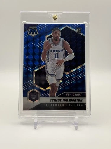 2020-21 Panini Mosaic NBA Debut Tyrese Haliburton RC /99 Blue ROOKIE! 🔥🔥🔥