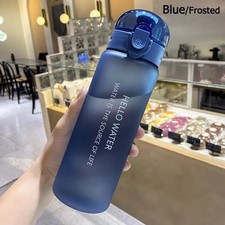 780ml Sports Water Bottle Clear Leakproof Travel Gym Bottle BPA-Free Portable