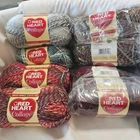 8 Skeins Red Heart Collage Yarn 3.5 Oz 218 Yds Worsted Various Colors Y2