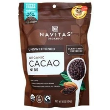 Navitas Organic Cacao Nibs Unsweetened 16 oz