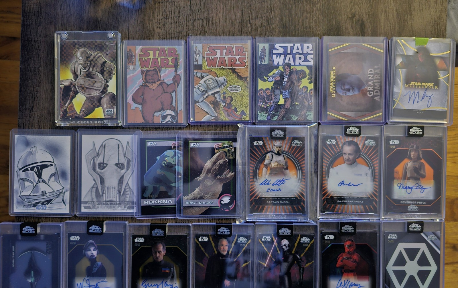 2025 Topps Star Wars Masterwork & Assorted-Low Numbers, Autos & Sketches 35cards view 2