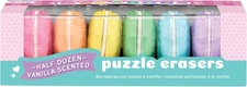 OOLY Macarons Vanilla-Scented Erasers - Set of 6