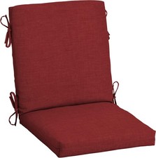 Arden Outdoor Midback Chair Cushion 18 x 16.5 Water Repellent Fade Resistant 18