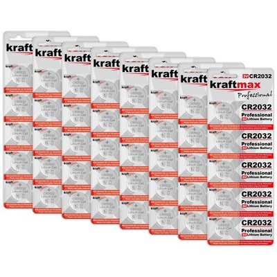 40er Pack CR2032 Lithium Hochleistungs Batterie für professionelle Anwendungen
