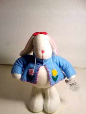 Easter Bunny Decor 13'' Plush Spring  Standing Rabbit Plush Shelf Decor Easter