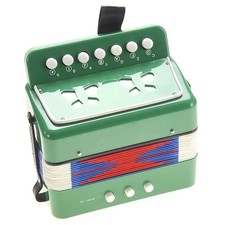 AZ Import PS130 Green Childrens Musical Instrument Accordion Green