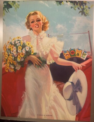 Vintage World of Sunshine, Camel, Lucky Strike, Chesterfield, Old Gold Ad 1930s