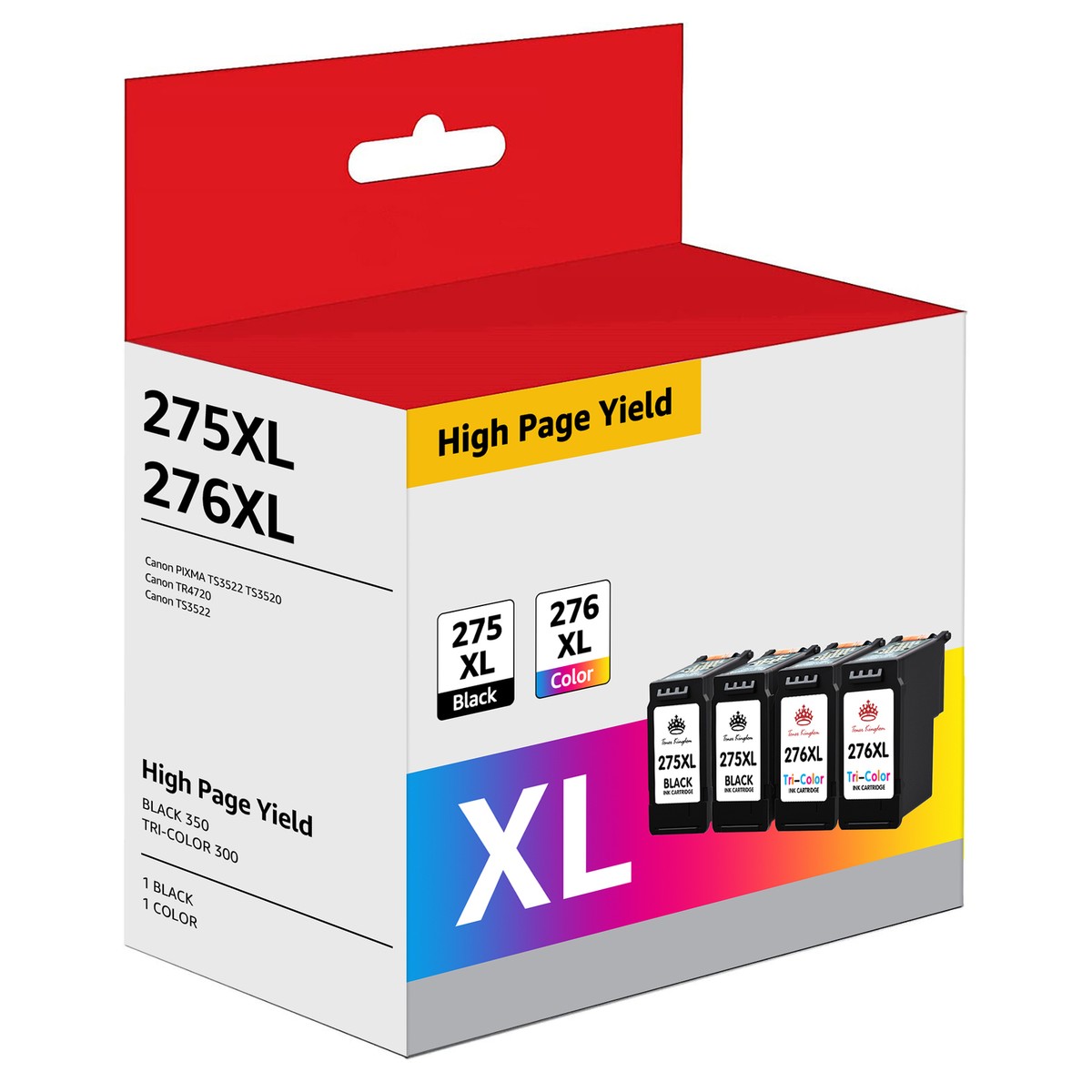 2Pack Ink Compatible With Canon PG-275XL CL-276XL PIXMA TR4720 - Foto 8