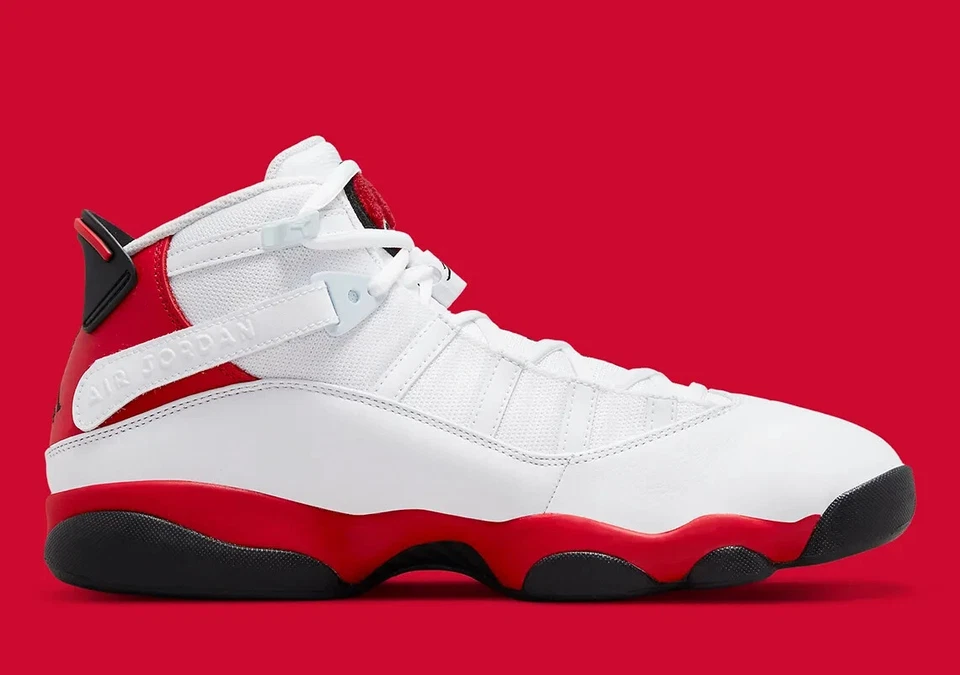 Nike Air Jordan 6 Rings Cherry White Black 322992 126 Men's Size 13 FAST SHIP - Image 3 of 4