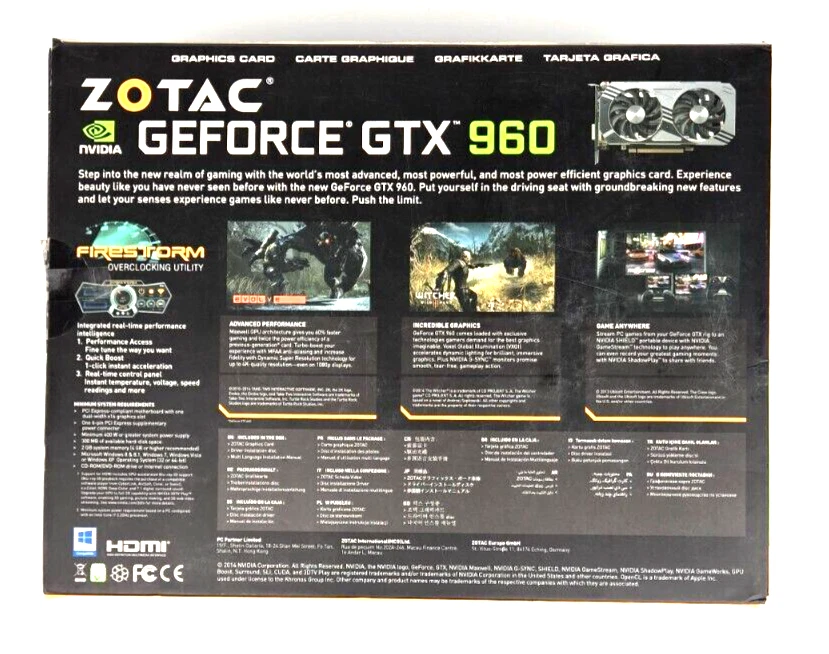 ZOTAC GEFORCE GTX 960 2GB ZT-90301-10M 128BIT GDDR5 - Image 4 of 4