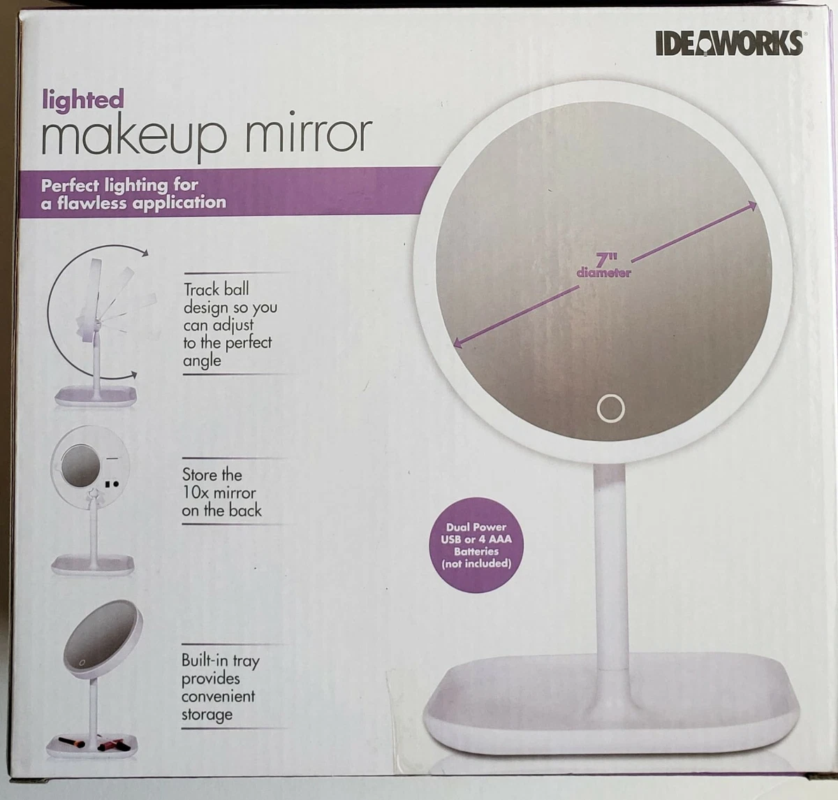 Ideaworks light up makeup mirror deals