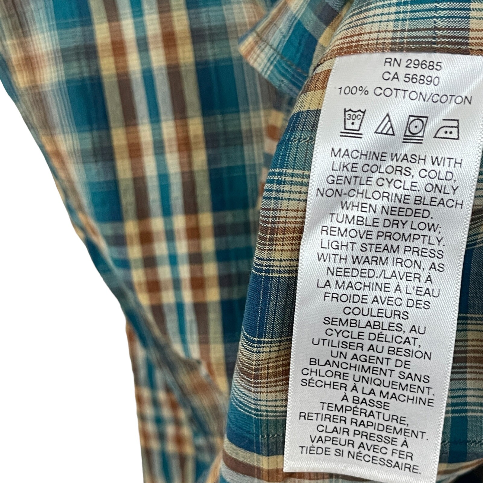 Pendleton Large Santiam Button Front Shirt Plaid … - image 4