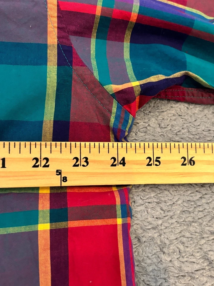 Camisa De Colección St. Michael Para Hombre Grande Multicolor A Cuadros Marks & Spencer Botón S/S Foto 3 de 4