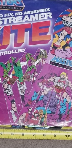 He Man Motu 1985 auténtica auténtica de colección 80" cometa streamer nunca abierta bonita - Imagen 3 de 6