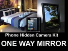 Cell Phone Security Camera Conversion Kit, Use Your iPhone One/Two Way Mirror