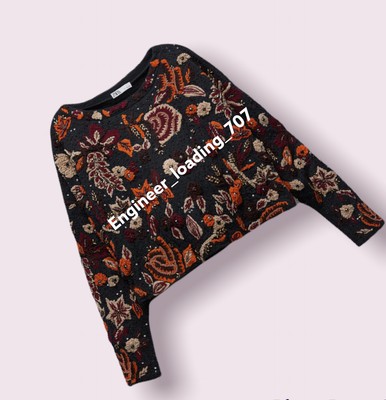 zara embroidered sweater