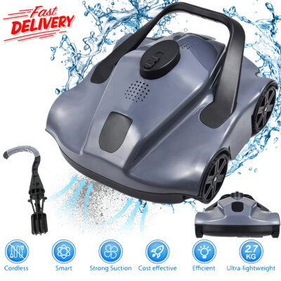 Kabelloser Pool Sauger Akku-Betrieben - 32 L/min Saugleistung Für Schwimmbad & Whirlpool