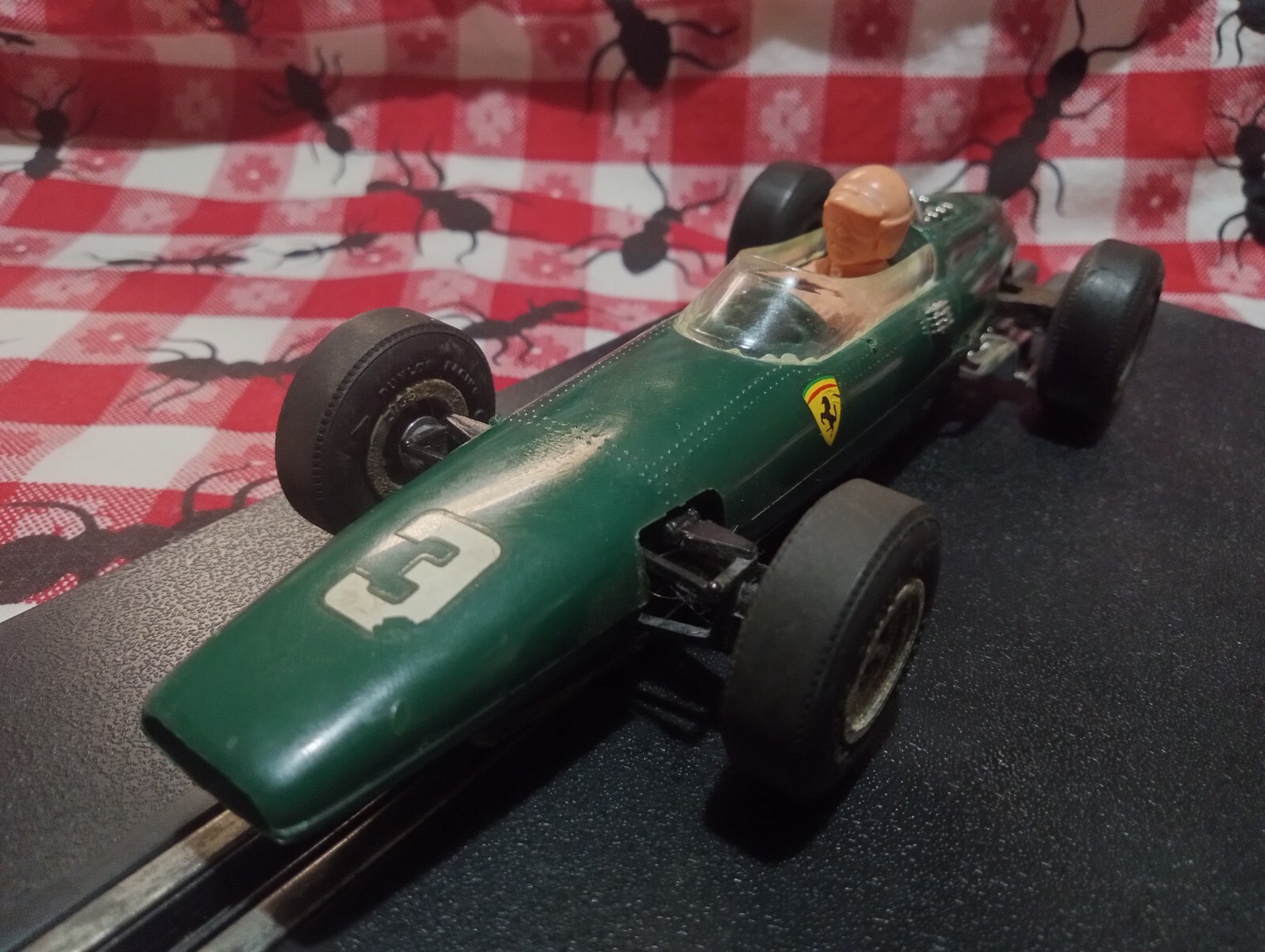 VINTAGE COX SLOT CAR MODEL RACE CAR GREEN FORMULA 1 1/24 RUNS eBay