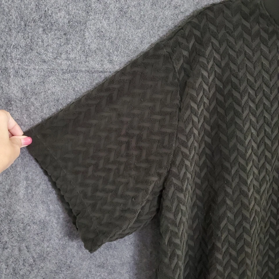 Nike Life Cable Knit Center Swoosh Sweater Womens Sz XL Green Short Sleeve Every - Image 3 of 4