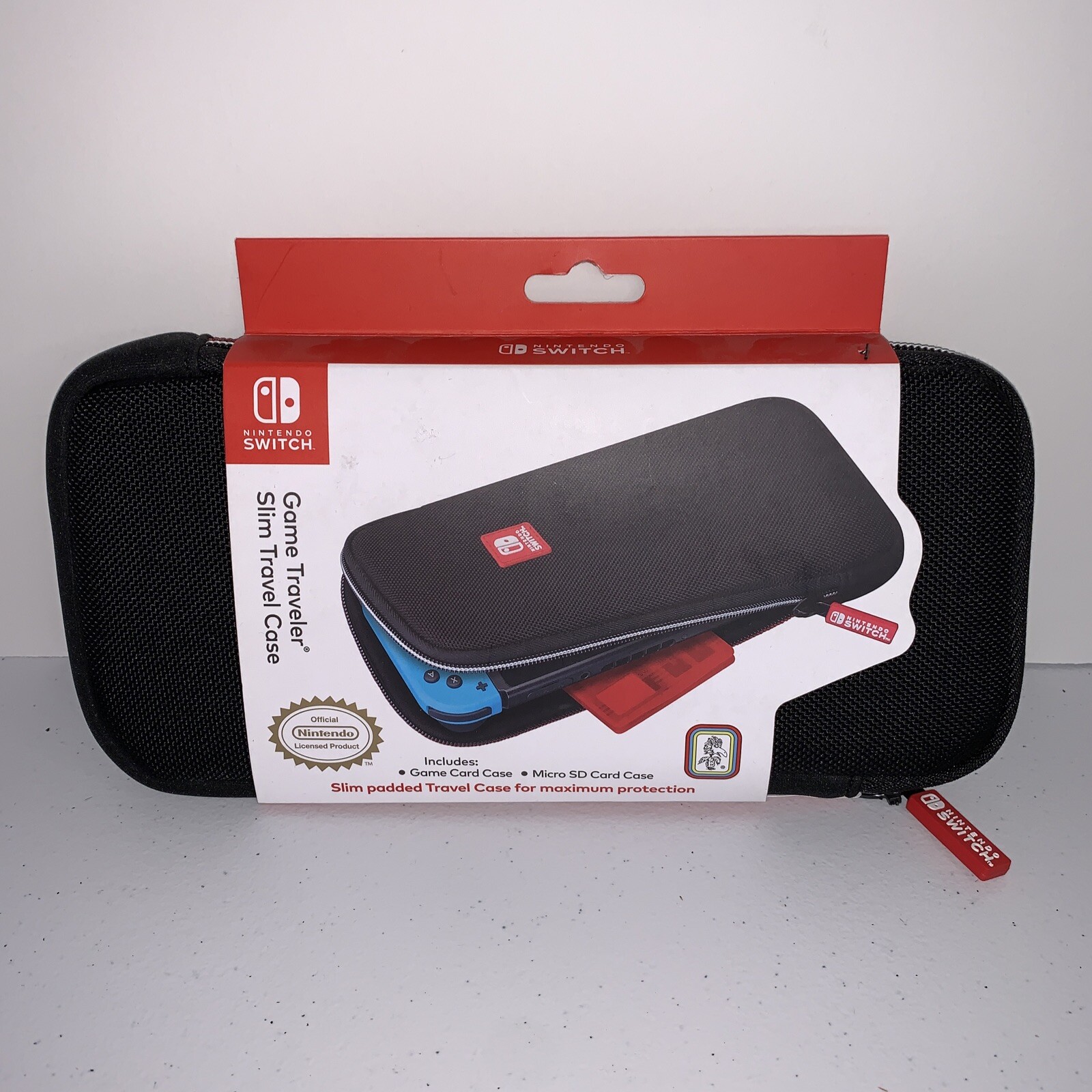 Nintendo Switch Game Traveler Slim Travel Case Soft Black Official NNS15 New-image