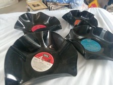 8 Vinyl LP Records Bowls Handmade Craft Upcycling 60s 70s 80s ABBA Elvis Presley