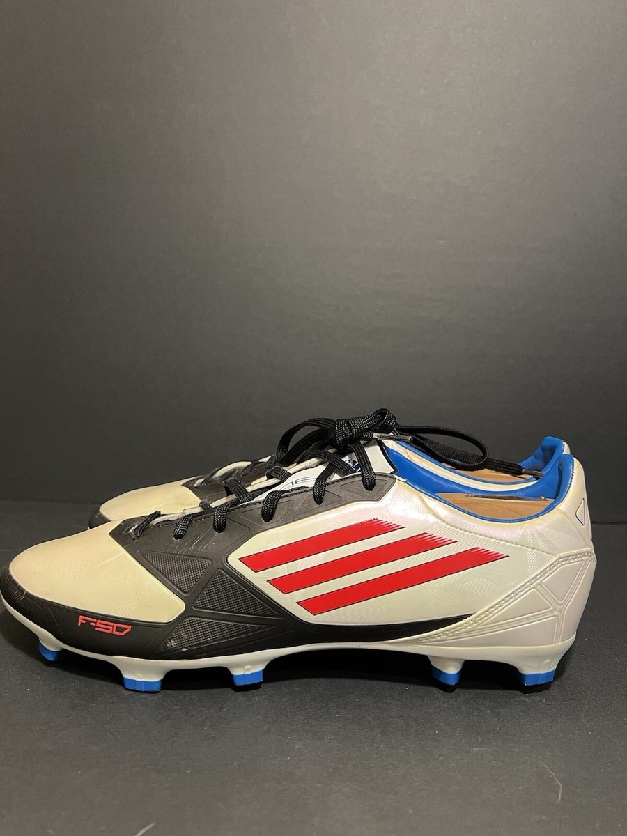 Adidas ADIZERO F50 TRX FG 'WHITE RED BLUE' • Size 12 • V24793 for