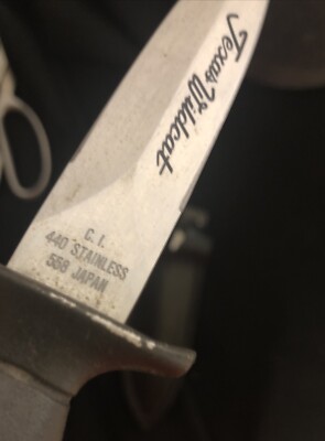 Vintage Texas Wildcat Japan CI 440 stainless 558 Dagger boot Knife