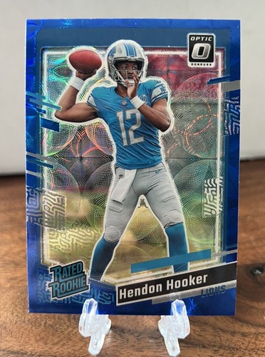 2023 Donruss Optic Hendon Hooker Blue Scope Rated Rookie Lions