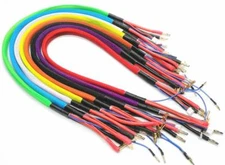 24in 2 foot 1s  2s LiPo RC Charging Leads Harness 4mm/5mm Bullets Colors 