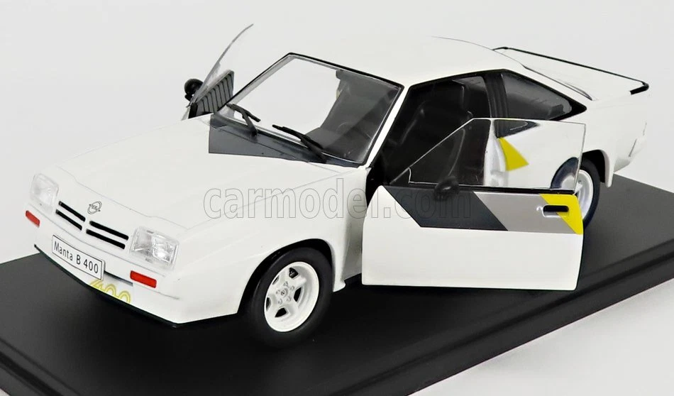 MODELLINO AUTO STATICO OPEL MANTA 400 RALLYE 1981 BIANCO MODELLISMO SCALA 1/24 - Immagine 4 di 4