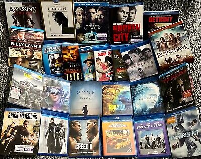 $8 FREE SHIPPING PRE-OWNED BLU-RAY MOVIES.100 TO CHOOSE FROM!!!