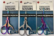SE Premium 3-1/2" Embroidery Scissors  Stainless Steel  YOU CHOOSE 