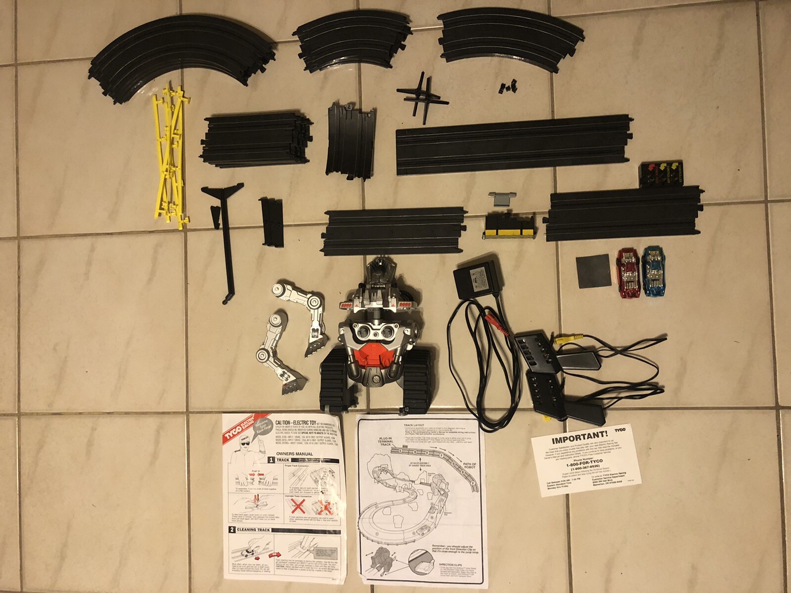 tyco electric race car track