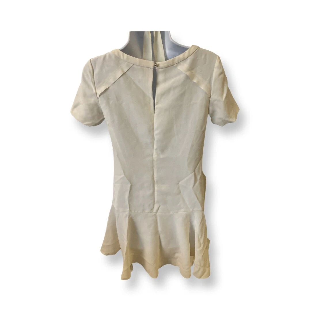 OFF WHITE Banana republic abito donna pazzi avorio panna bianco sporco Preppy 0P petite