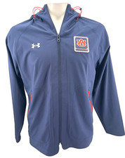 NEW AU Auburn Tigers Under Armour Storm Navy Orange FZ Hooded Jacket Men's L