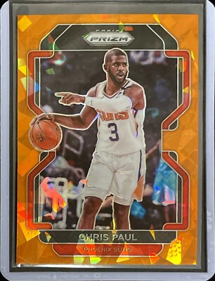 Chris Paul - 2021-22 Panini Prizm - Orange Cracked-ice Prizm #89