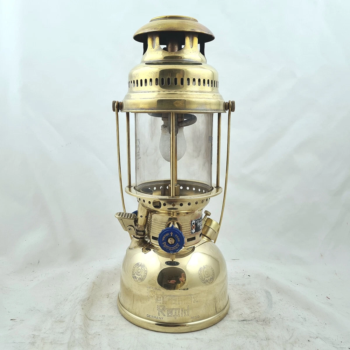 Petromax H502 500CP Kerosene Lantern Brass Paraffin Camping Lamp Light
