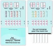 Easy@Home 12 Panel Test Kit, Home Urine Test. EDOAP-7125, 1 Pack