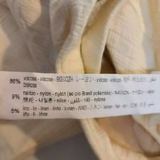 Zara Wrinkle Look Mini Flare Pants Ecru size S beige ref 3488 842 712 ptp 15"