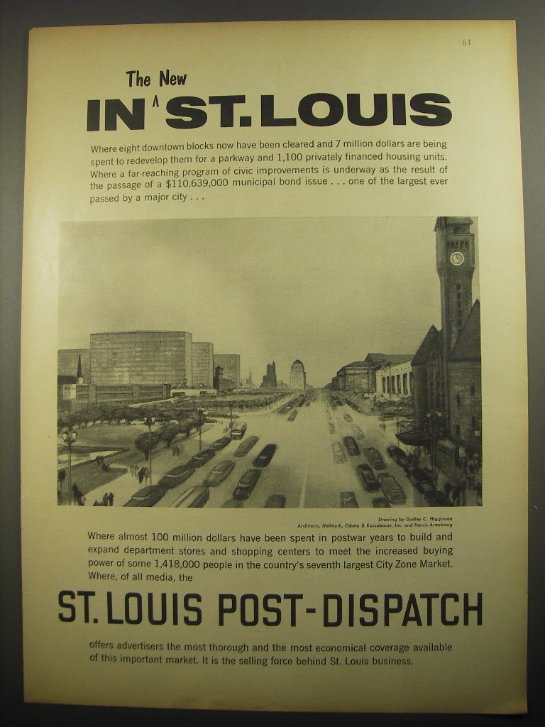 1956 St. Louis Post-Dispatch Newspaper Advertisement | eBay