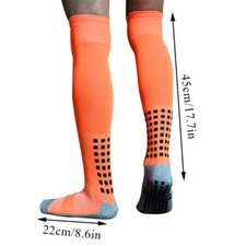 Sport Socks Anti Slip W/Grip Soccer Men Football Basketball Sock Long