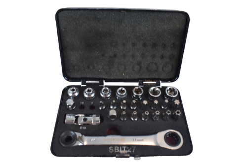 Matco Tools SBIT27 27 pièces kit cliquet TORX avec boîtier métallique manquant 2 bits - Photo 1/5