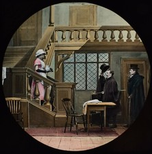 Magisches Laternendia MARY MAID OF THE GASTN NO5 C1894 FOTO VIKTORIANISCHE GESCHICHTE FARBE