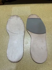 REPLACEMENT FULL LEATHER BEIGE RUBBER BOOT SHOE REPAIR TREAD SOLE NEW NO HEEL