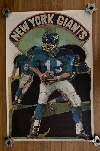 New York Giants Vintage 1968 NFL Team Poster - Picture 2 of 2