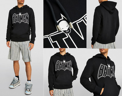 LANVIN x DC Comics Batman Oversized Hoodie Sweater Kapuzen Sweatshirt Jumper L
