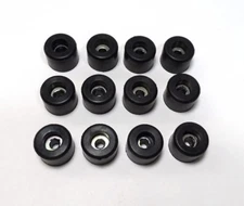 High Gloss Rubber Feet set for Radio Gear 3/4 inch Dia. 9/16 inch High Set of 12