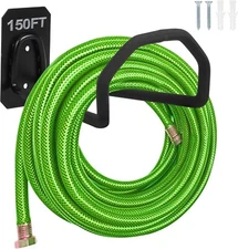 Garden Hose Holder Wall Mount - Heavy Duty Water Hose Holders for Outside, Metal