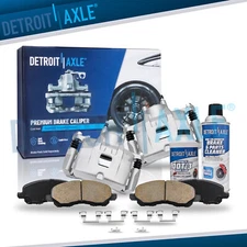 Front Disc Calipers Ceramic Brake Pads for 2007-2014 Chrysler 200 Dodge Caliber
